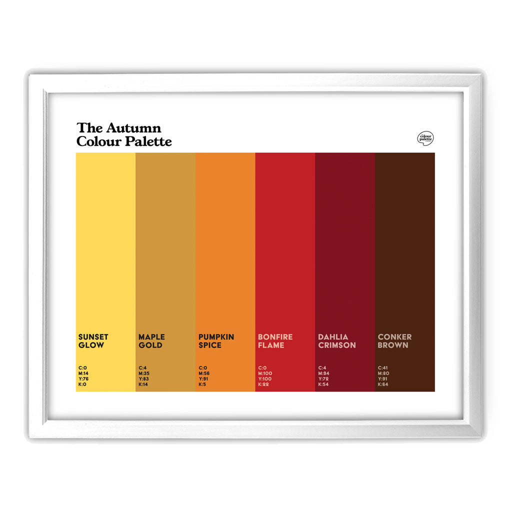 Autumn Art Print - White Frame