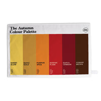 The Autumn Colour Palette Tea Towel