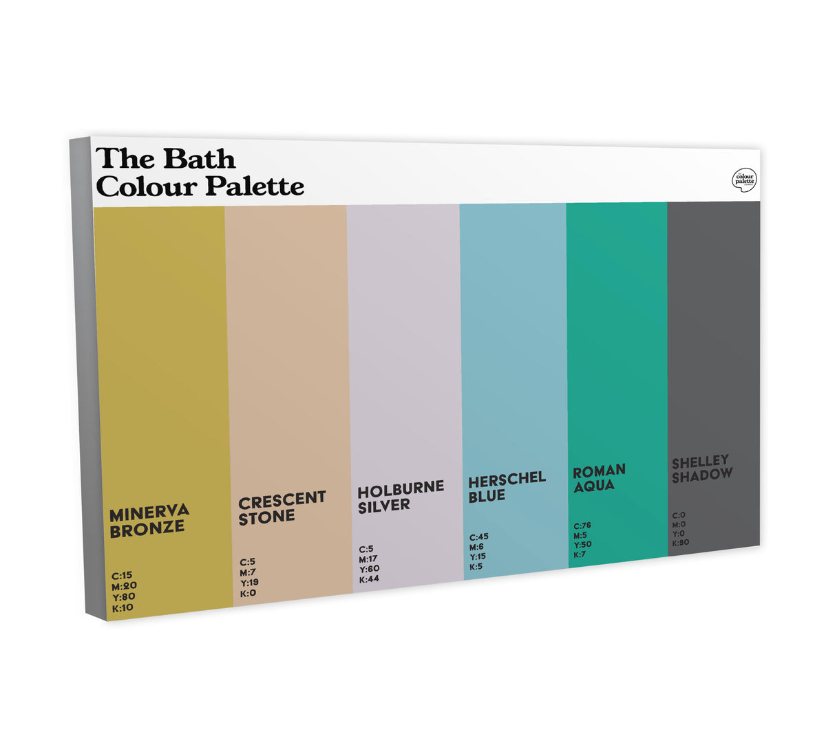 The Bath Colour Palette Canvas