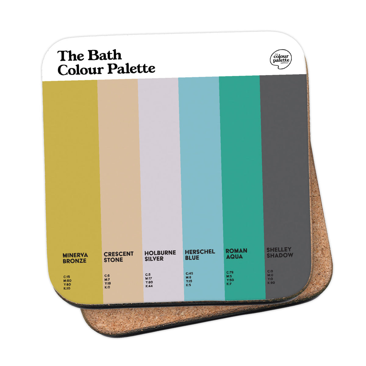 The Bath Colour Palette Coaster