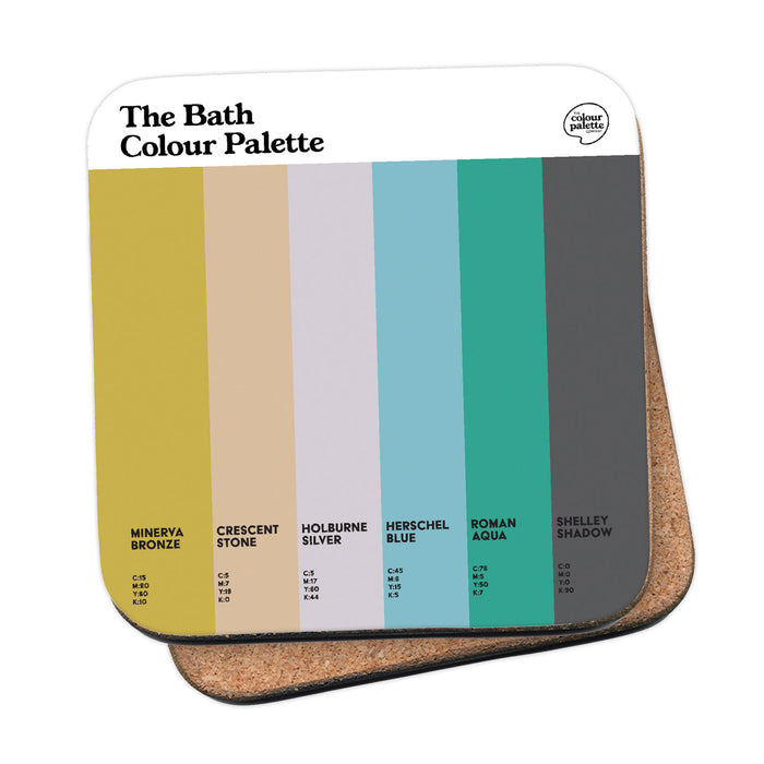 The Bath Colour Palette Coaster