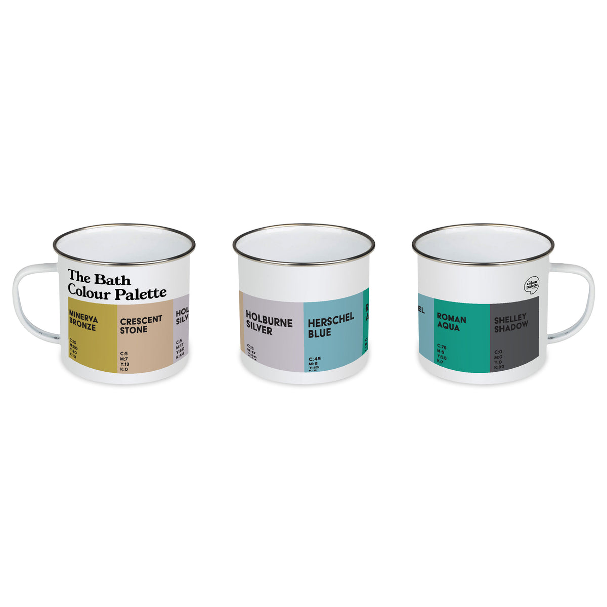 The Bath Colour Palette Enamel Mug