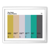 Bath Art Print - White Frame
