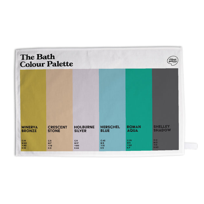 The Bath Colour Palette Tea Towel