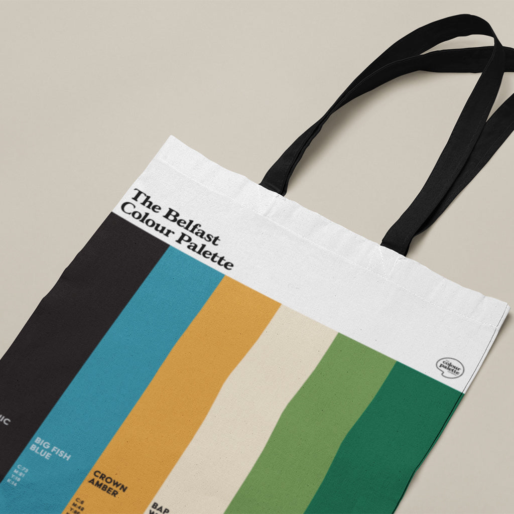 The Belfast Colour Palette Cotton Tote Bag