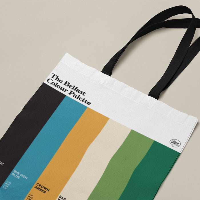 The Belfast Colour Palette Cotton Tote Bag