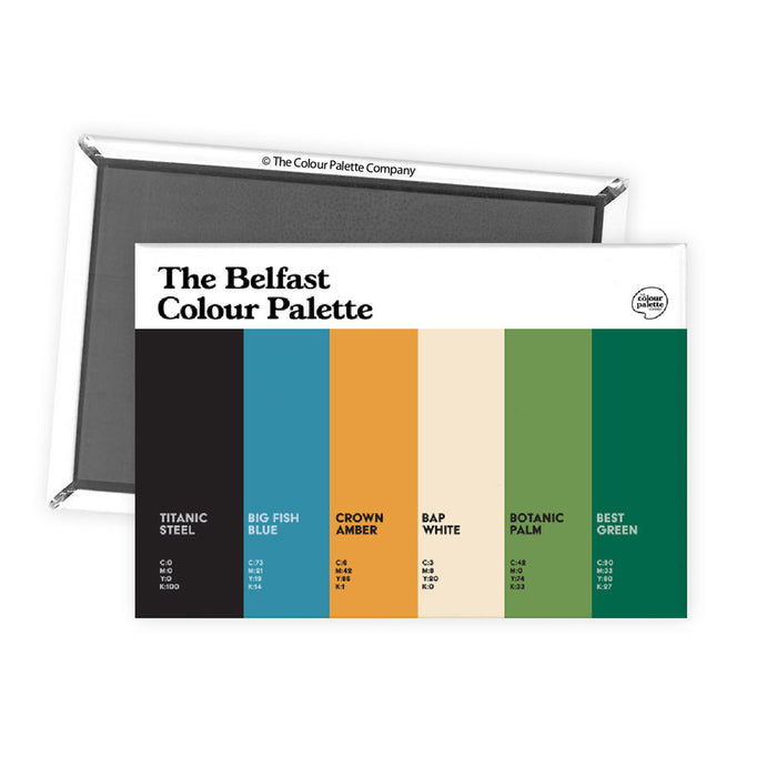 The Belfast Colour Palette Fridge Magnet