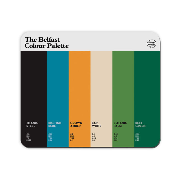 The Belfast Colour Palette Mouse Mat