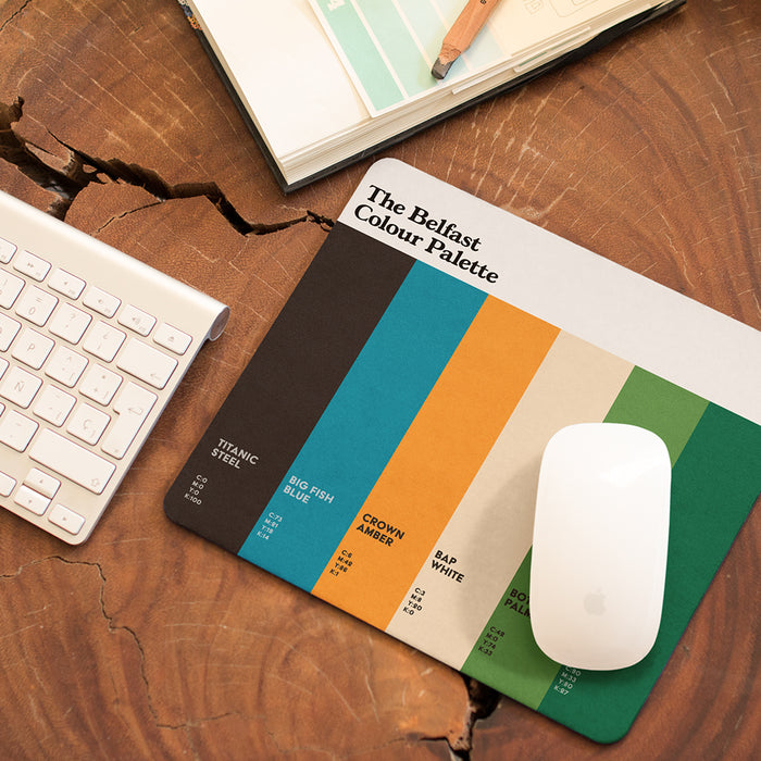 The Belfast Colour Palette Mouse Mat