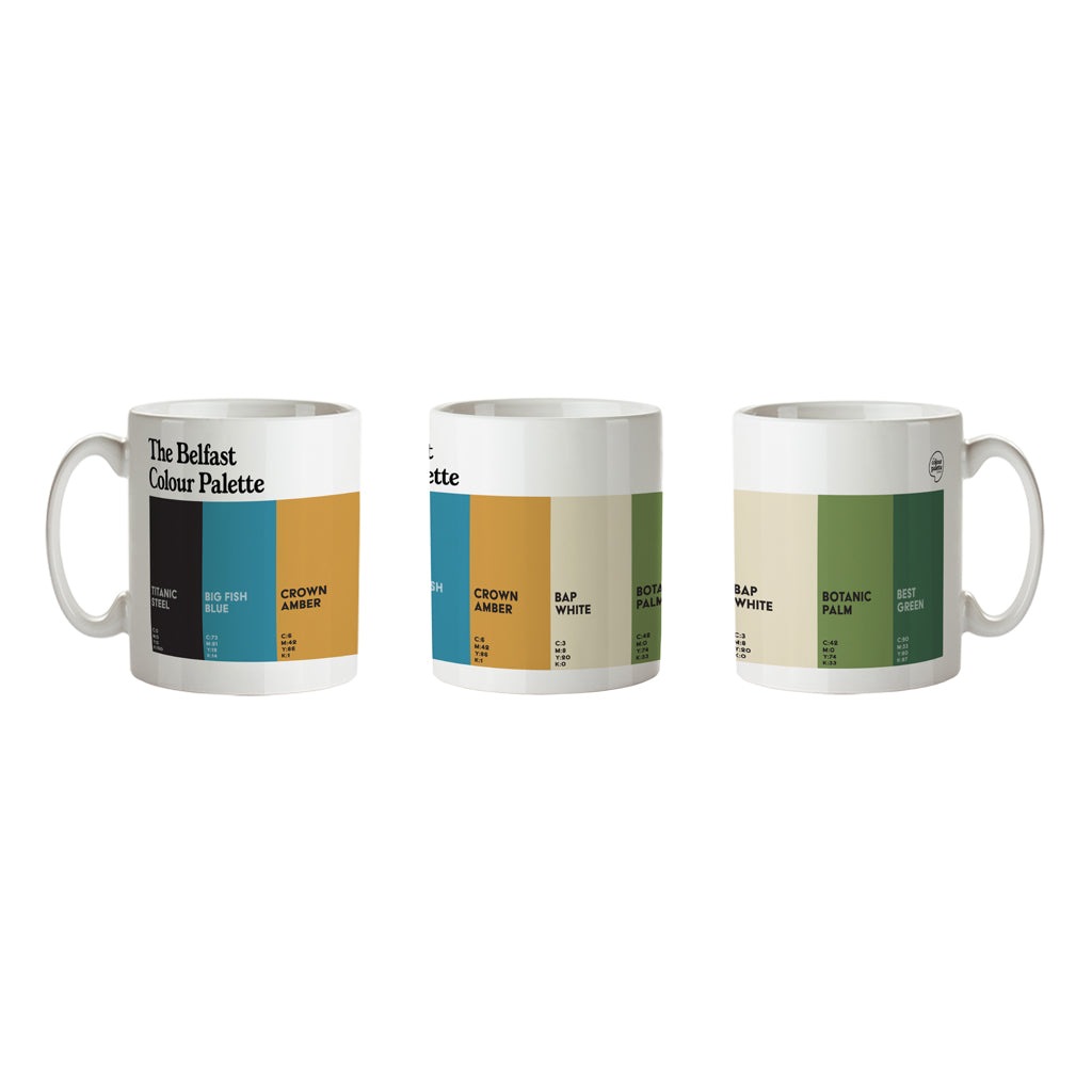 The Belfast Colour Palette Porcelain Mug