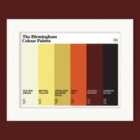 The Birmingham Colour Palette Mounted Art Print