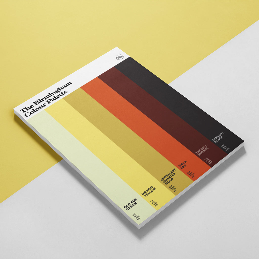 Birmingham Colour Palette notepad sketchbook