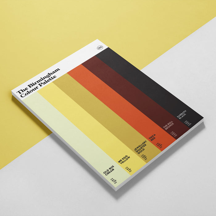 Birmingham Colour Palette notepad sketchbook