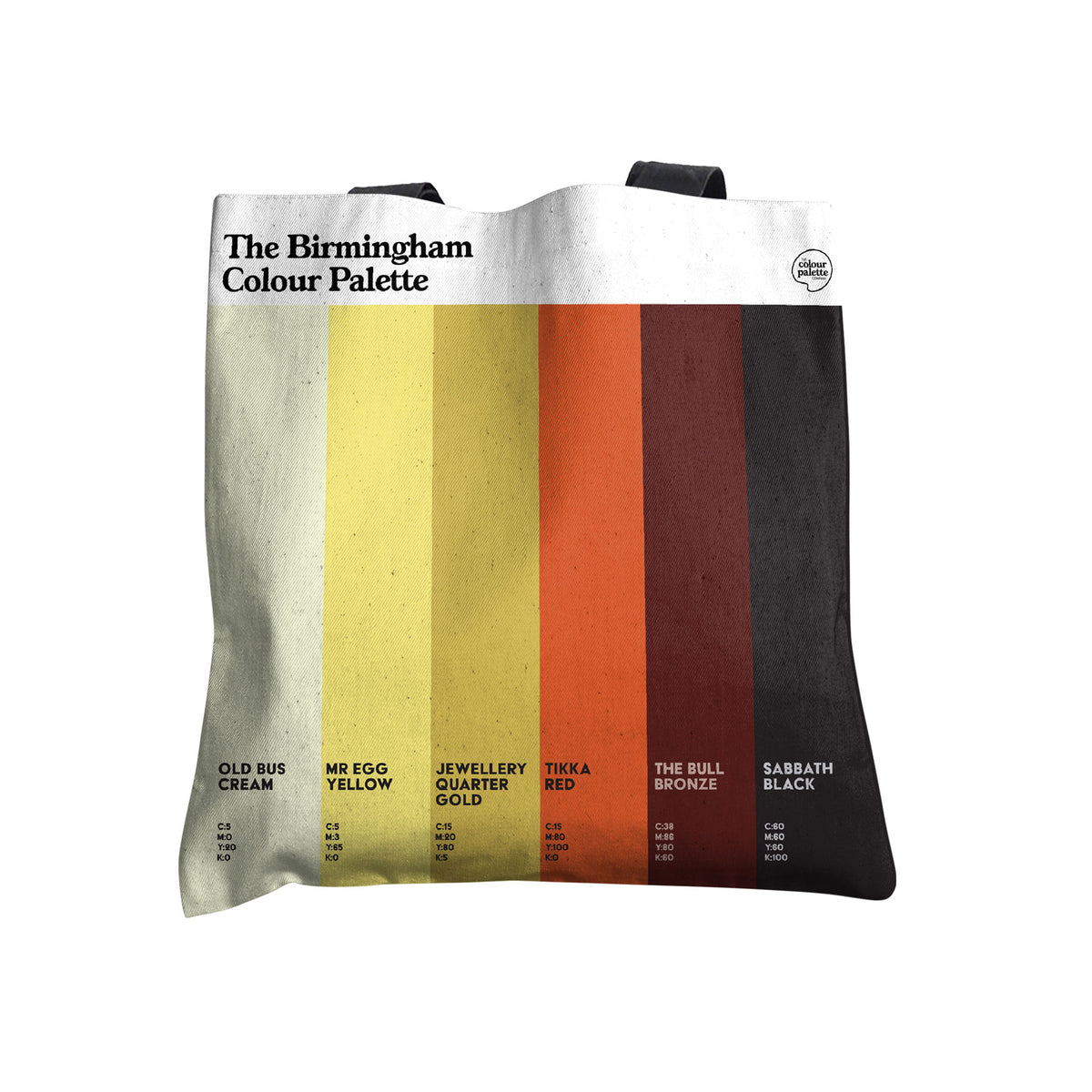 Birmingham Colour Palette Tote Bag Gift