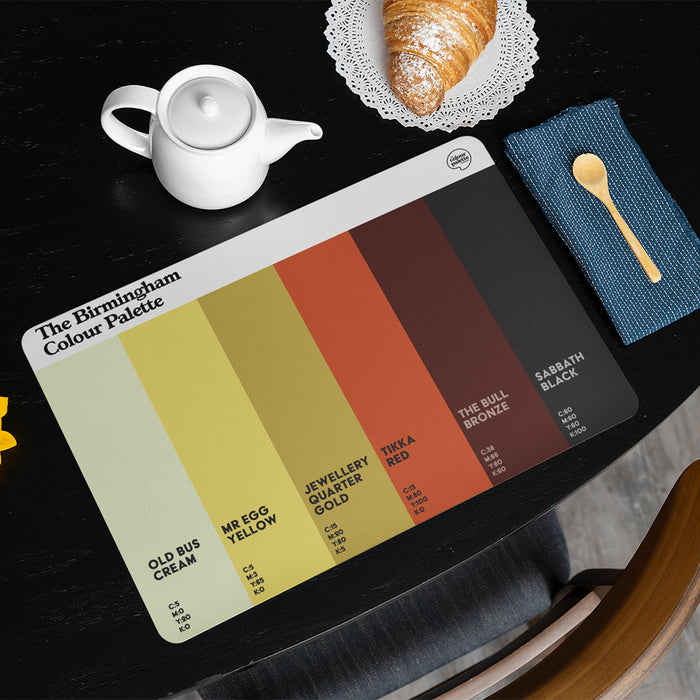 The Birmingham Colour Palette Placemat