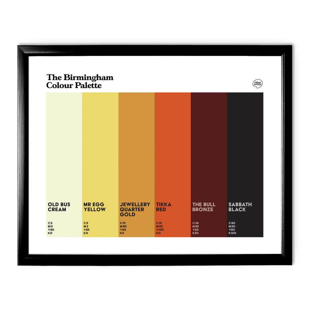 Birmingham Art Print - Black Frame