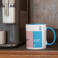 Blue porcelain Birmingham City Colour Palette mug featuring colour swatches inspired by Royal Blue, Wembley 2011 and Blues traditions.