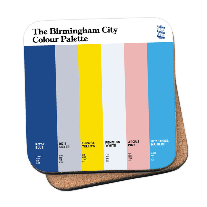 The Birmingham City Colour Palette Coaster