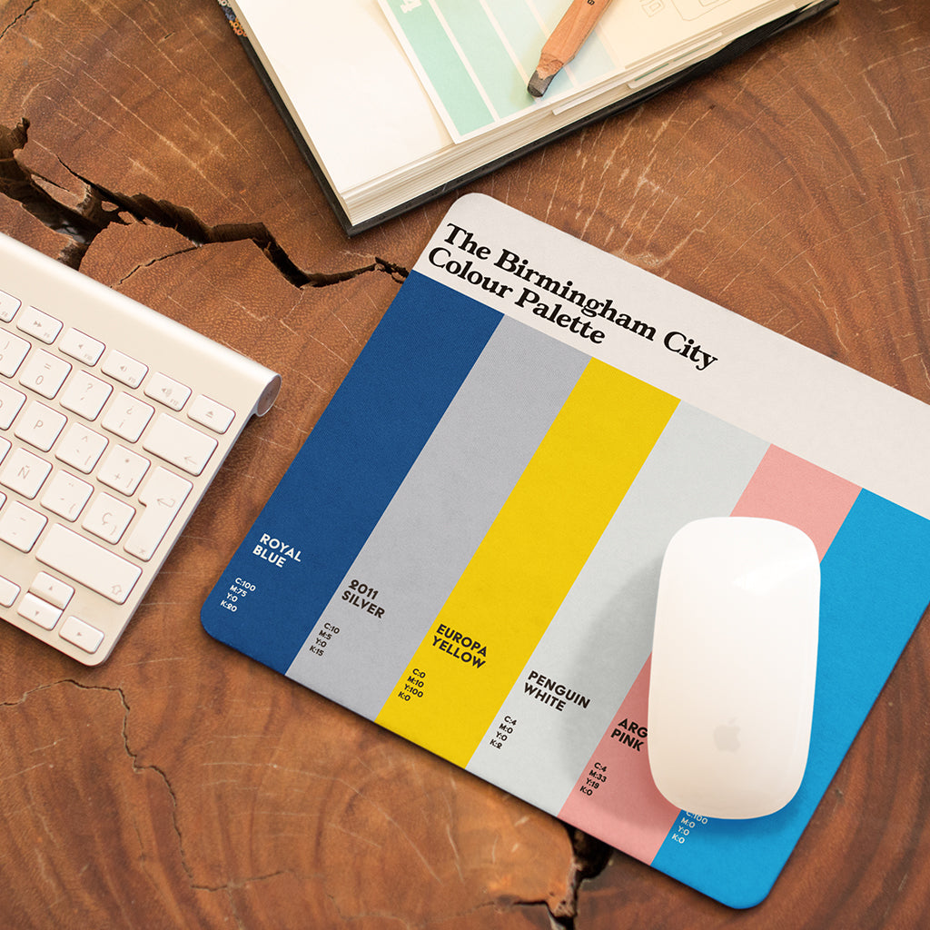 The Birmingham City Colour Palette Mouse Mat