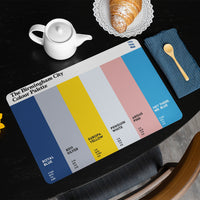 Birmingham City Colour Palette dining placemat featuring six colours celebrating the club’s history, Wembley glory and St Andrew’s.