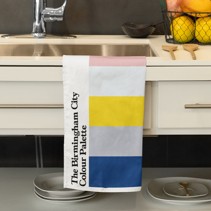 The Birmingham City Colour Palette Tea Towel