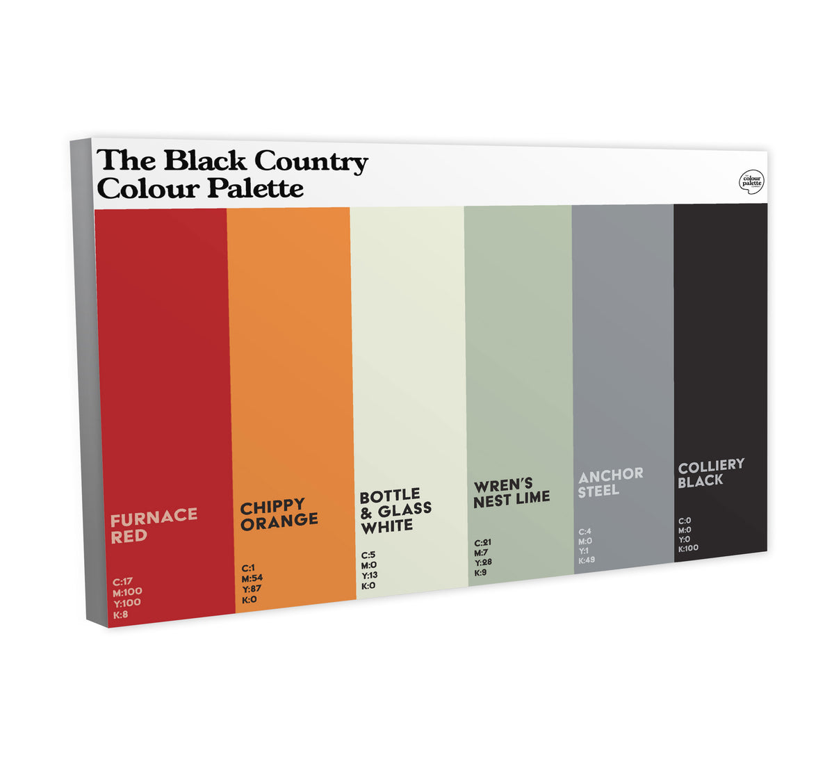 The Black Country Colour Palette Canvas