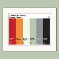 The Black Country Colour Palette Mounted Art Print