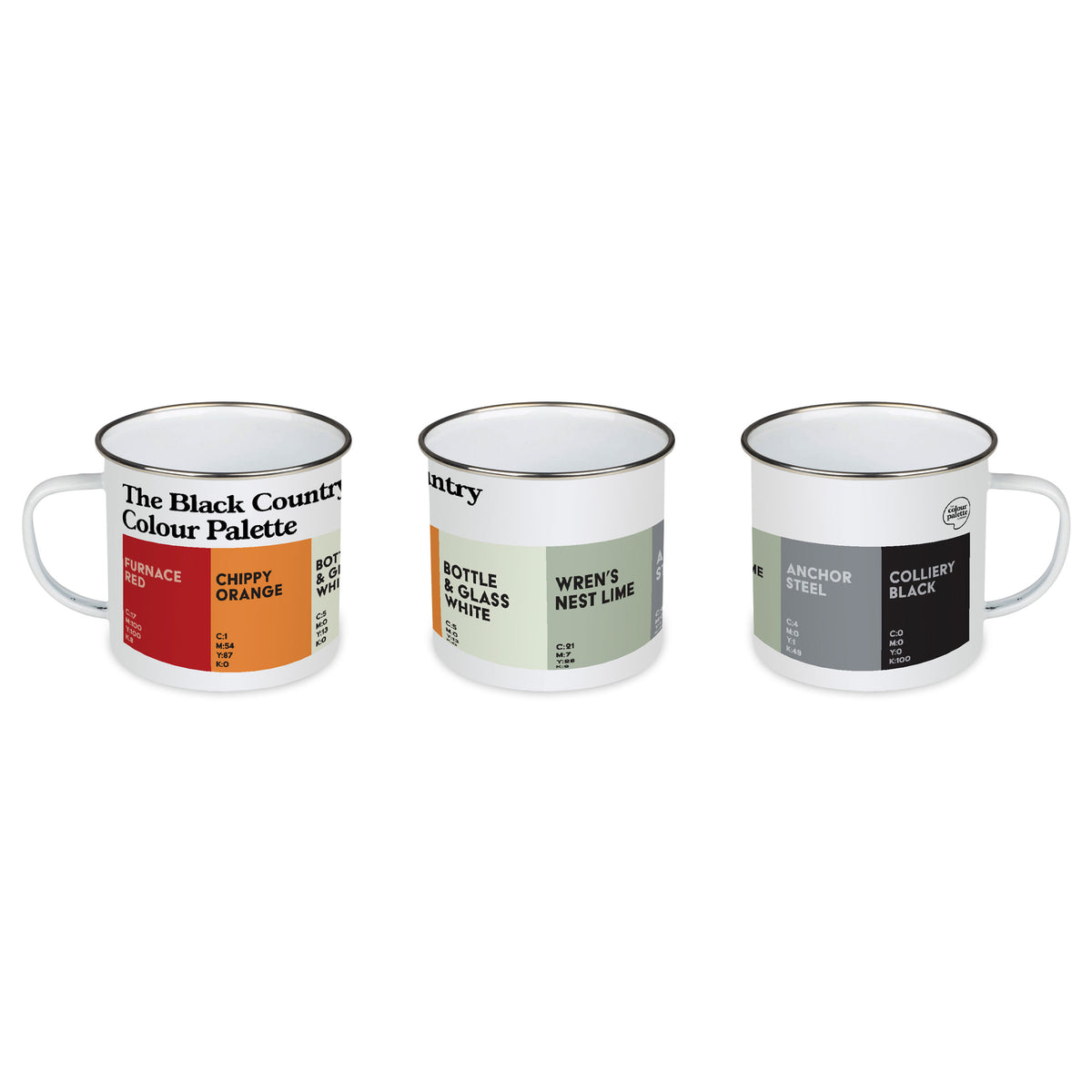 The Black Country Colour Palette Enamel Mug