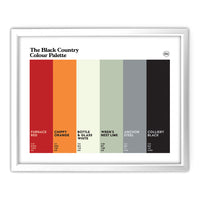 Black Country Art Print - White Frame