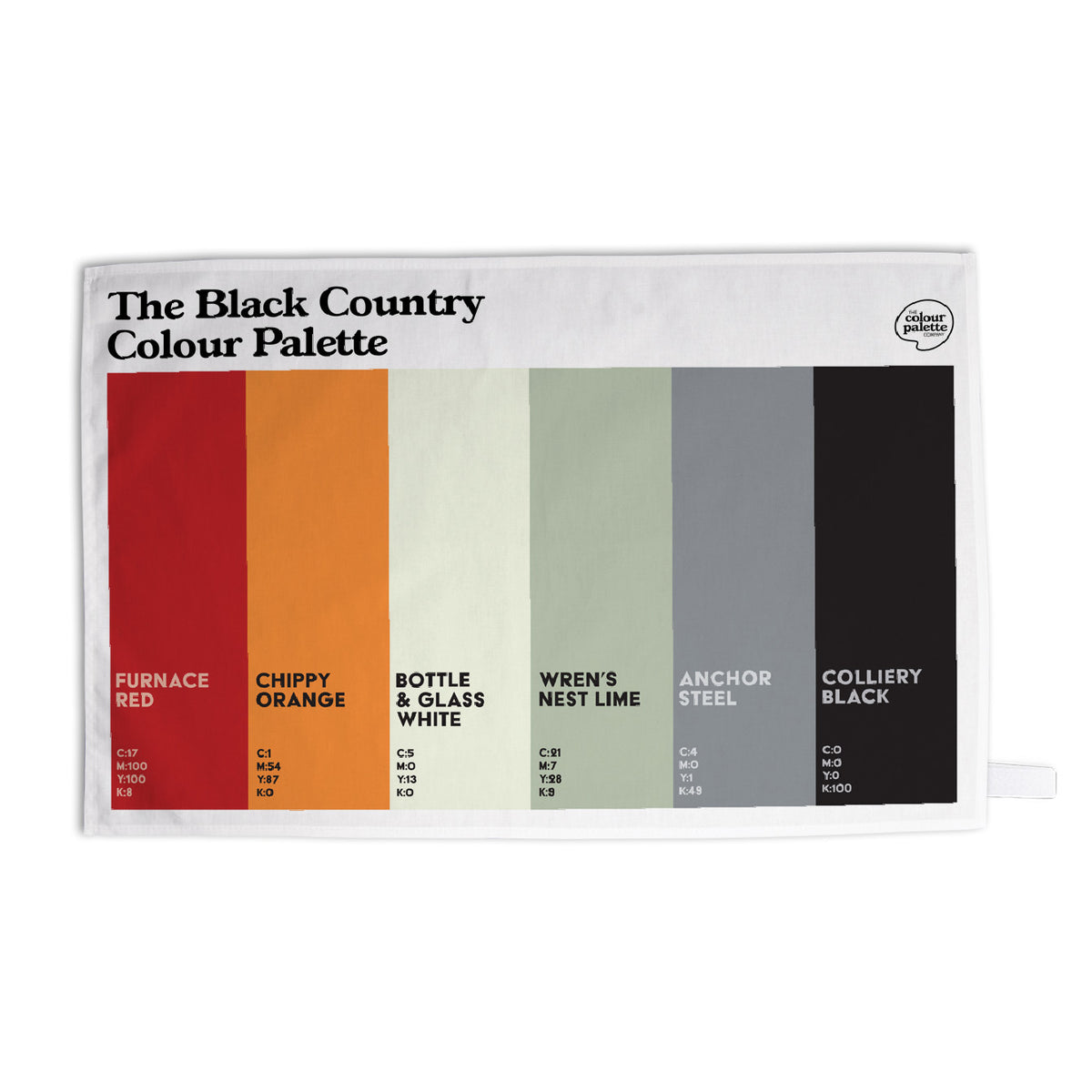 The Black Country Colour Palette Tea Towel