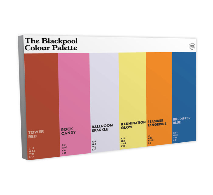 The Blackpool Colour Palette Canvas