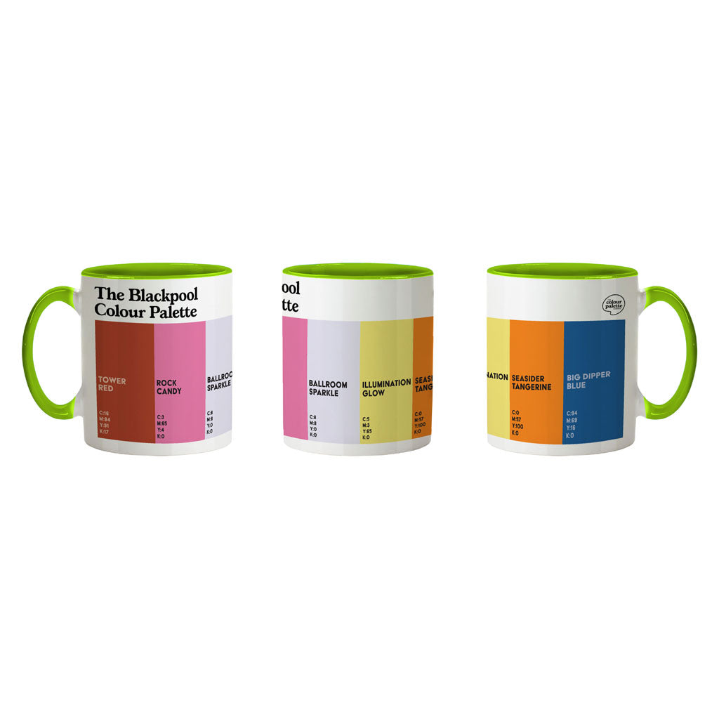 The Blackpool Colour Palette Porcelain Mug
