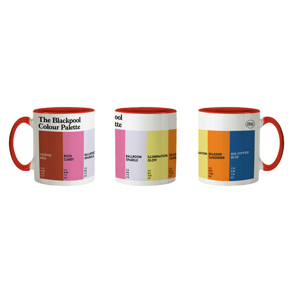The Blackpool Colour Palette Porcelain Mug