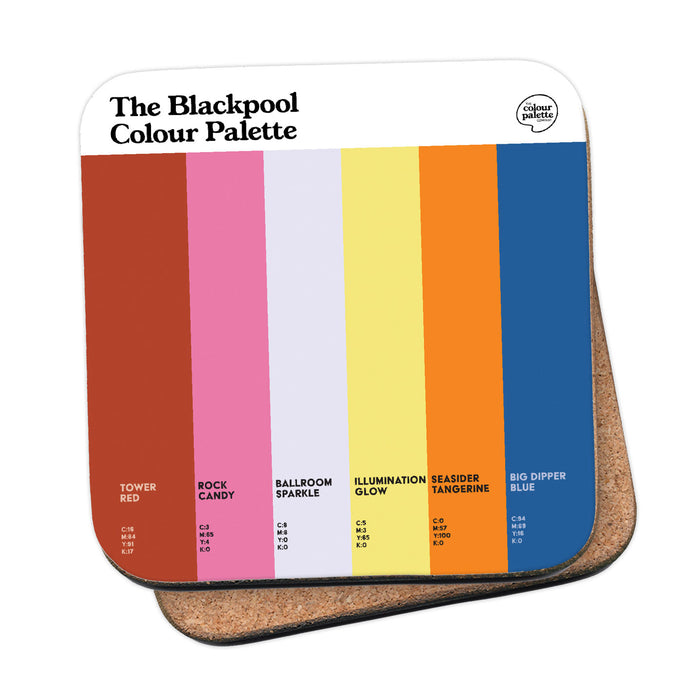 The Blackpool Colour Palette Coaster