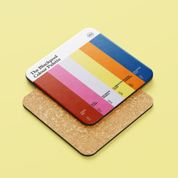 The Blackpool Colour Palette Coaster