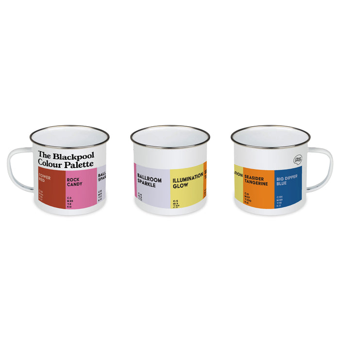 The Blackpool Colour Palette Enamel Mug