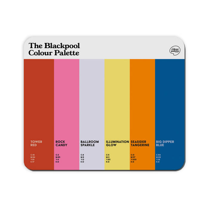 The Blackpool Colour Palette Mouse Mat