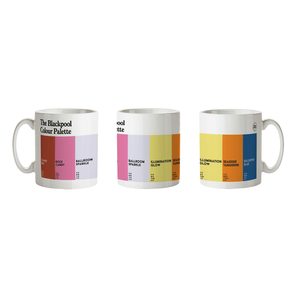 The Blackpool Colour Palette Porcelain Mug