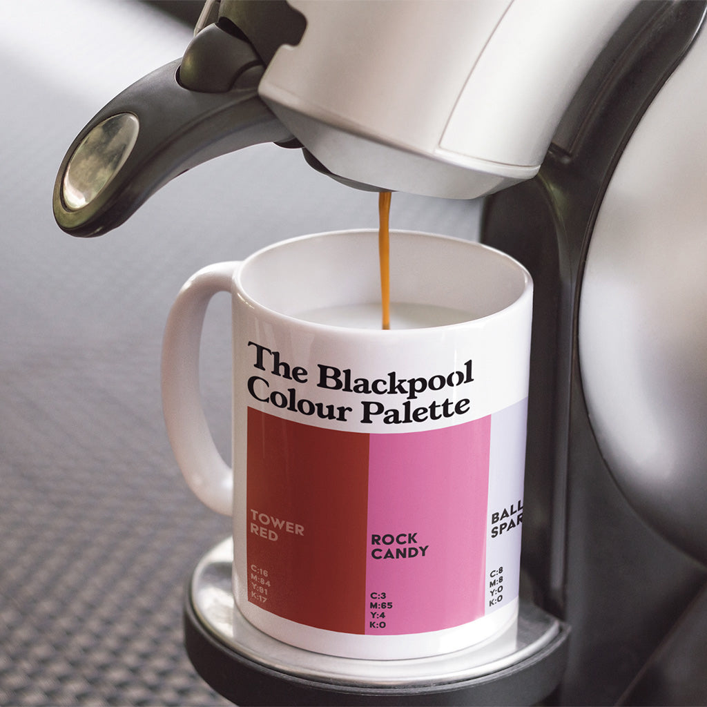 The Blackpool Colour Palette Porcelain Mug