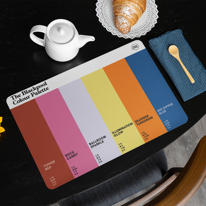 The Blackpool Colour Palette Placemat