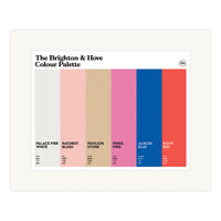The Brighton & Hove Colour Palette Mounted Art Print