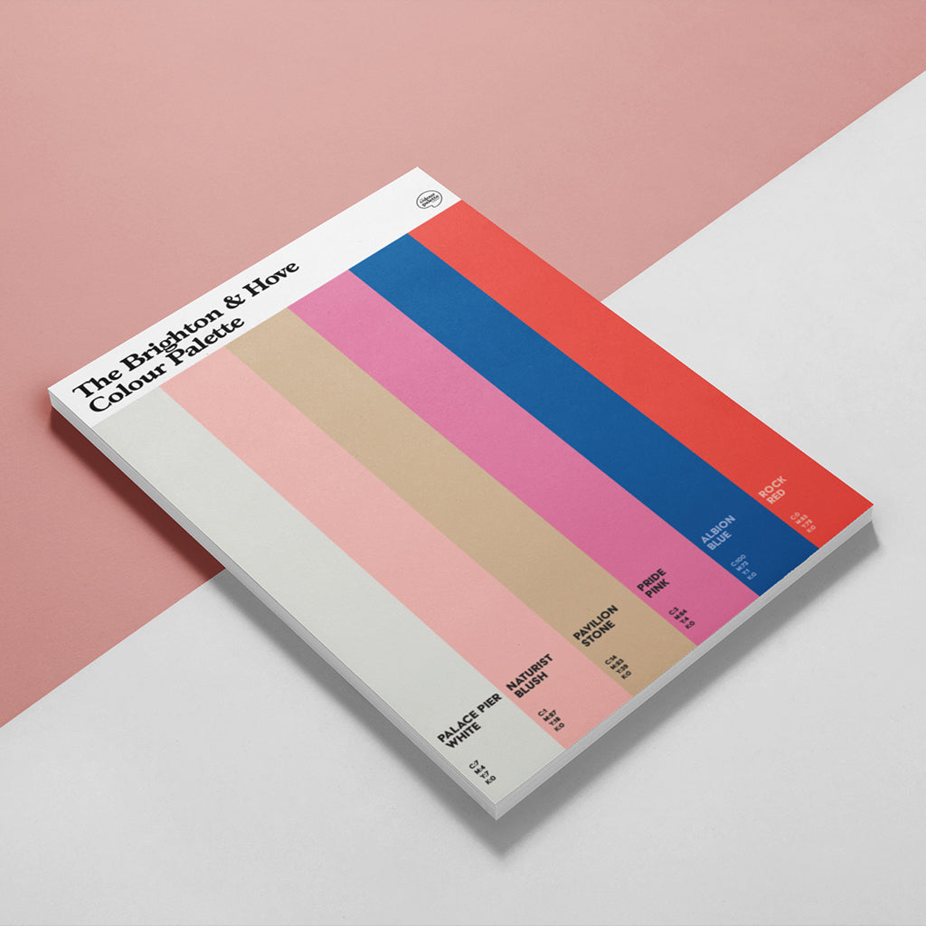 The Brighton & Hove Colour Palette A5 Notepad