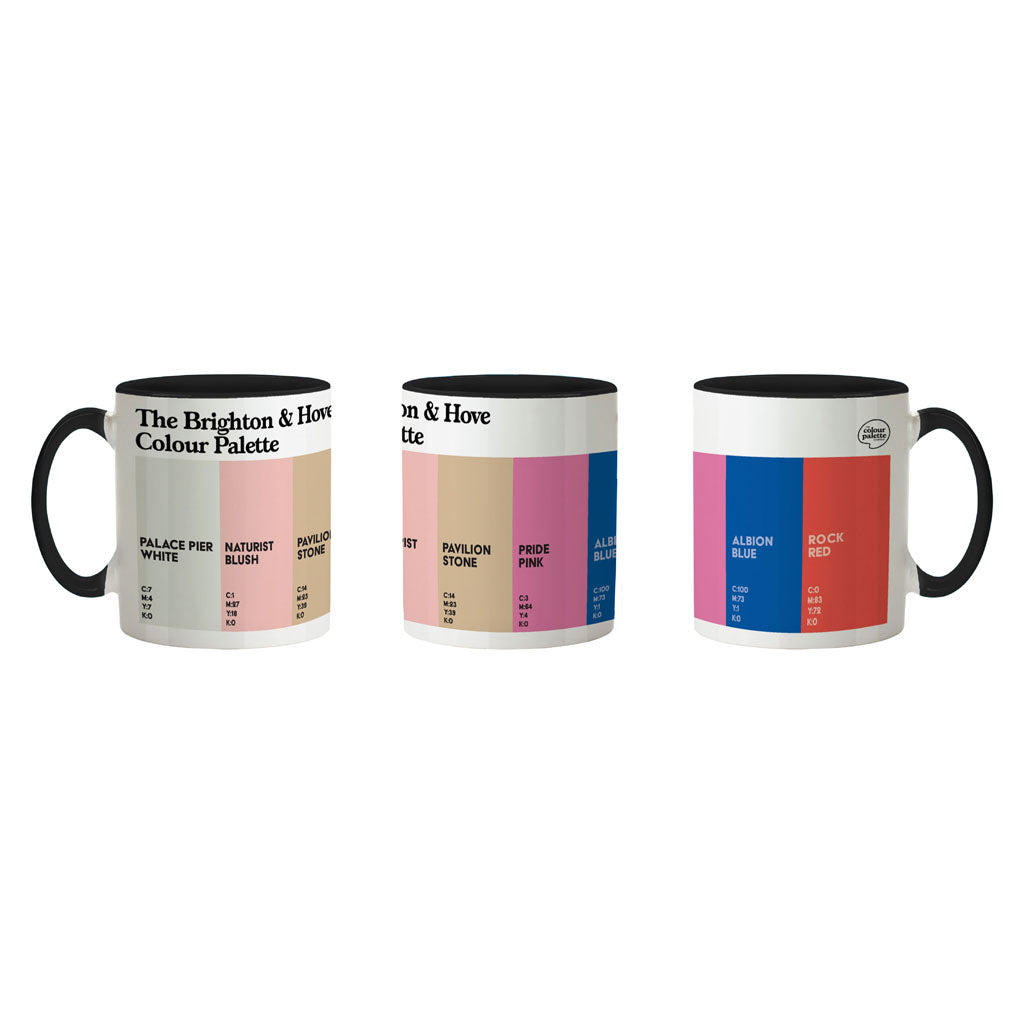 The Brighton & Hove Colour Palette Porcelain Mug