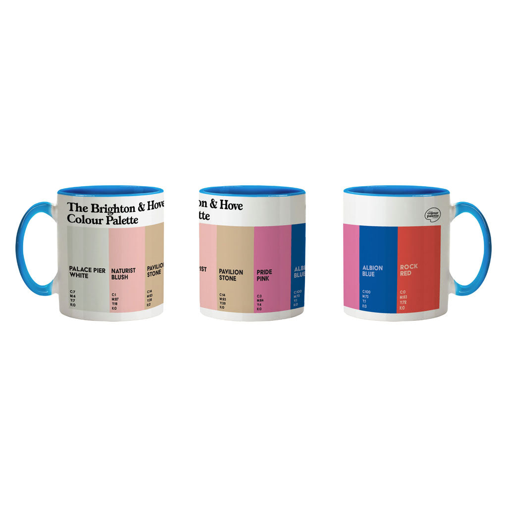 The Brighton & Hove Colour Palette Porcelain Mug
