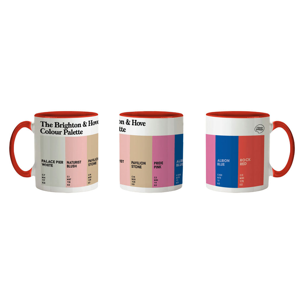 The Brighton & Hove Colour Palette Porcelain Mug