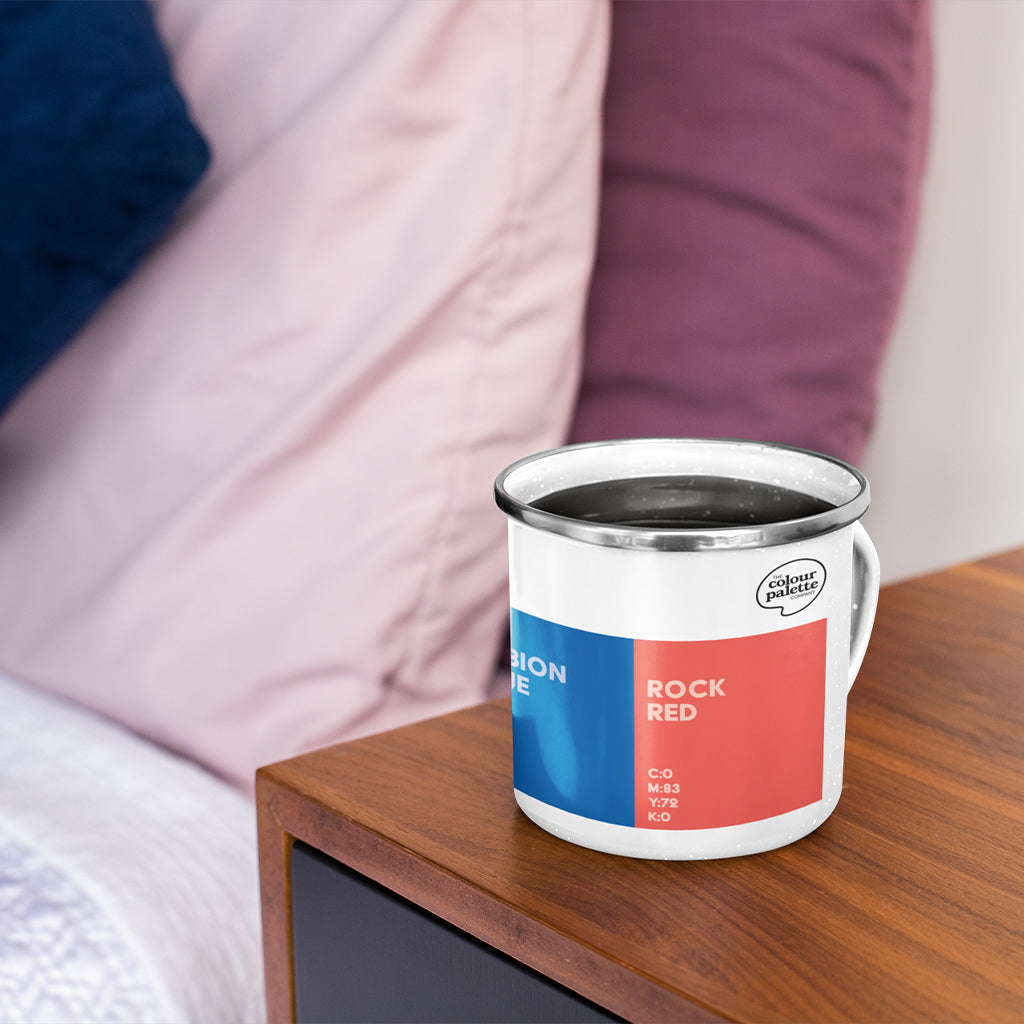 The Brighton & Hove Colour Palette Enamel Mug