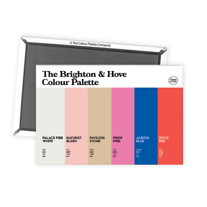 The Brighton & Hove Colour Palette Fridge Magnet