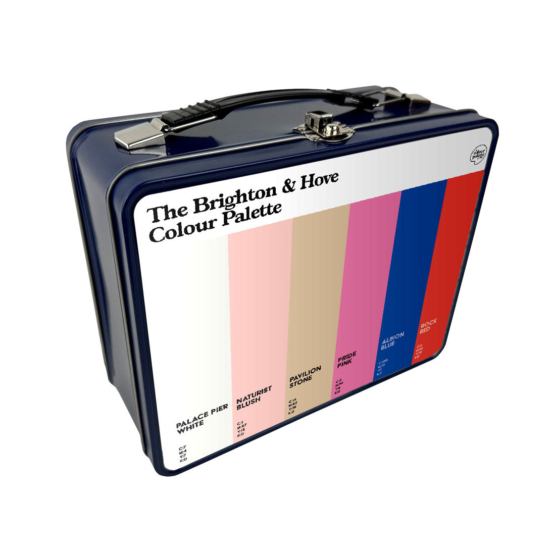 The Brighton & Hove Colour Palette Metal Lunch Box