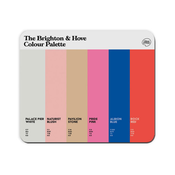 The Brighton & Hove Colour Palette Mouse Mat