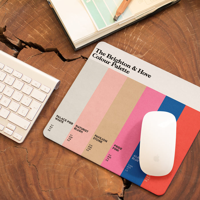 The Brighton & Hove Colour Palette Mouse Mat